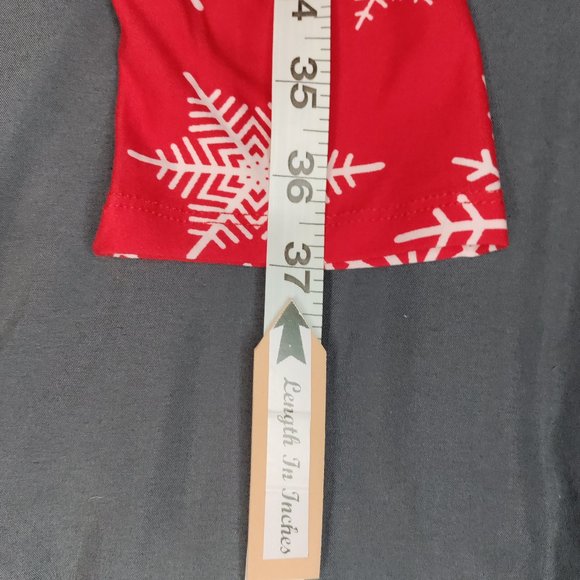 Red & White Snowflake Leggings - Picture 6 of 6